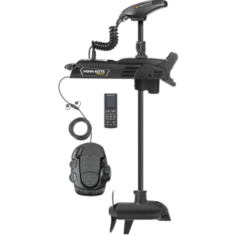 Minn Kota 1358201 Terrova® Quest Series Bow Mount Freshwater Trolling Motor, 90 / 115 lbs. Thrust, 60" Shaft, 24 / 36 Volts w/Handheld Remote, Foot Pedal & Dual Spectrum CHRP Sonar