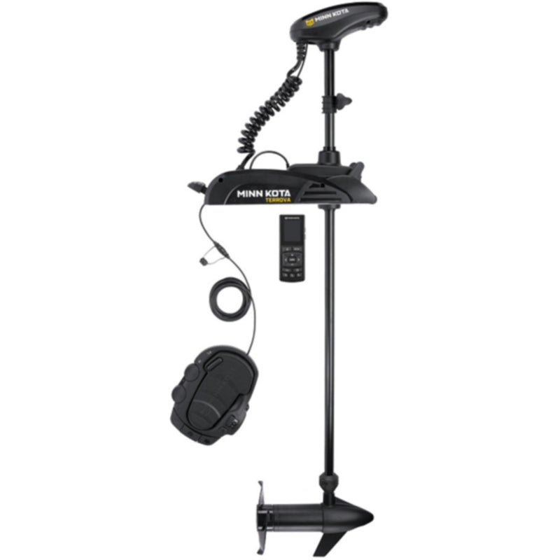Minn Kota 1358311 Terrova® Bow Mount Freshwater Trolling Motor, 112 lbs. Thrust, 72" Shaft, 36 Volts w/Handheld Remote, Foot Pedal & Dual Spectrum CHIRP