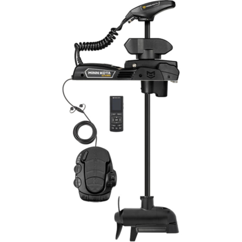 Minn Kota 1358541 Ulterra Quest Series Bow Mount Freshwater Trolling Motor, 90 / 115 lbs. Thrust, 60" Shaft, 24 / 36 Volts w/Handheld Remote, Foot Pedal & Dual Spectrum CHRP Sonar