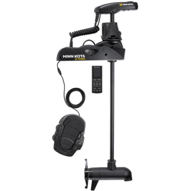 Minn Kota 1358976 Ulterra Bow Mount Freshwater Trolling Motor, 80 lbs. Thrust, 60" Shaft, 24 Volts w/Handheld Remote, Foot Pedal & Dual Spectrum CHRP Sonar