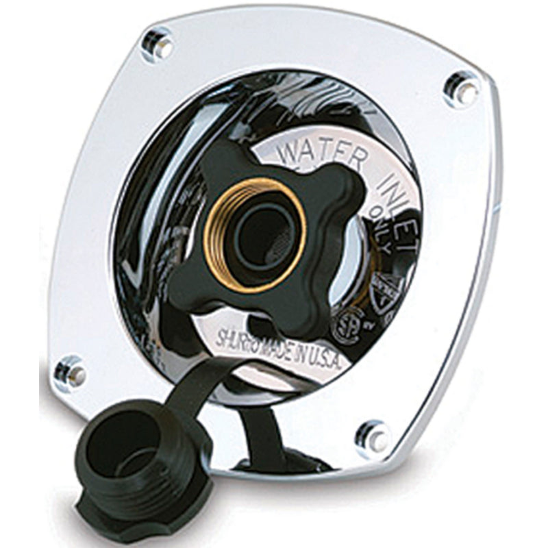 Shurflo 18302914 Wall Mount Water Pressure Regulator 65 psi - Chrome