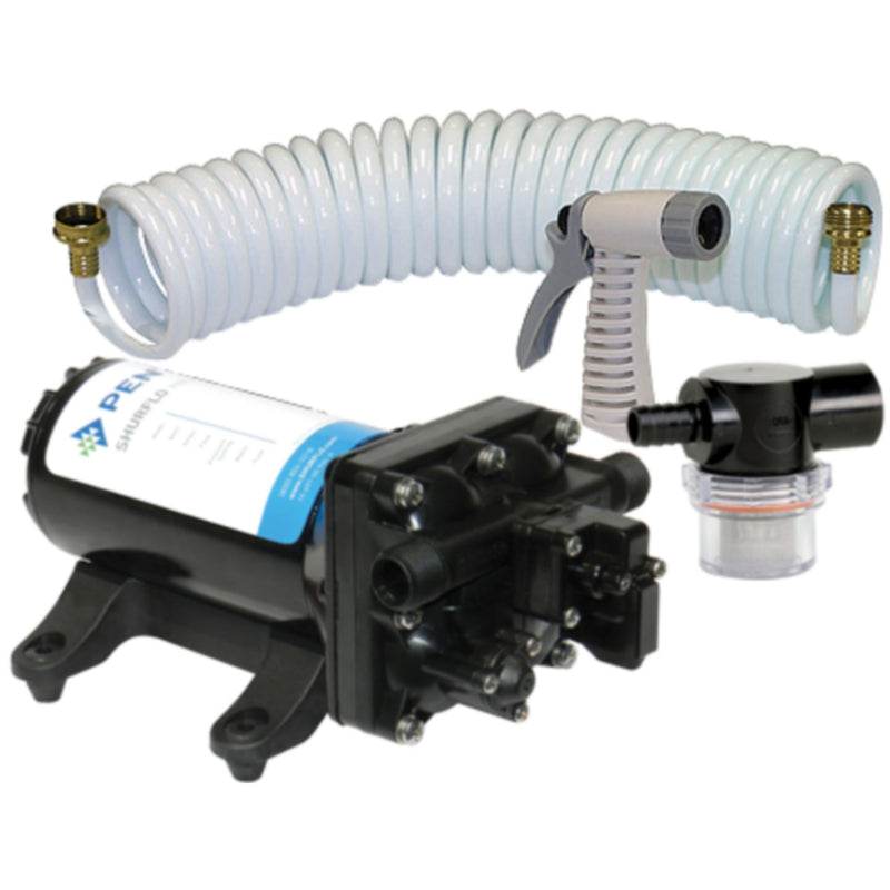 SHURFLO ProBlaster II Washdown Pump Kit 12VDC (Includes Blaster Nozzle and Raw Water Strainer)
