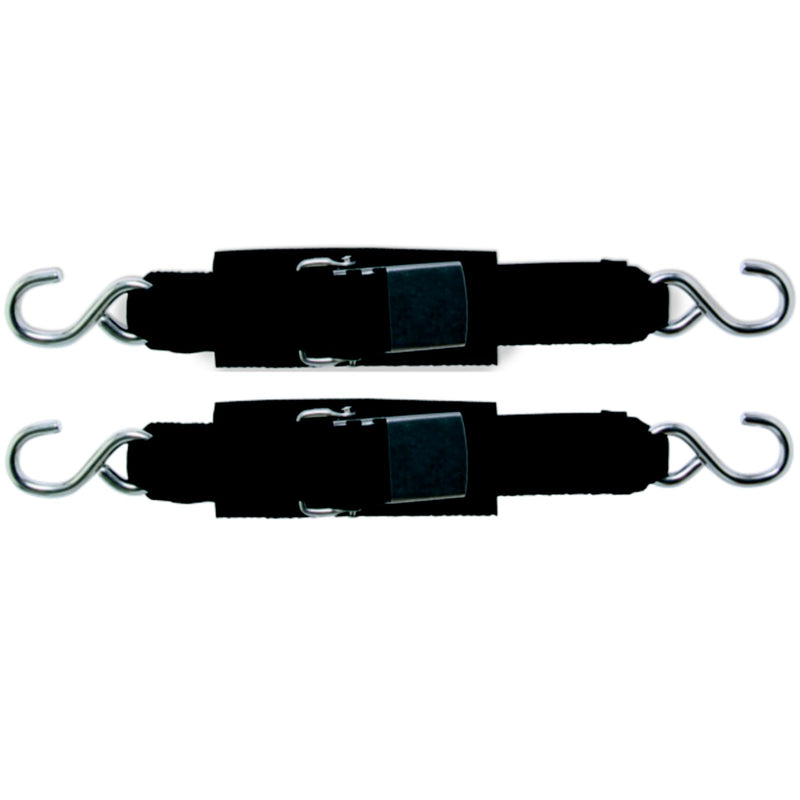BoatBuckle F12067 Stainless Steel Kwik-Lok Transom Tie-Downs, 2" x 6', 2/pk, 12 packs/case