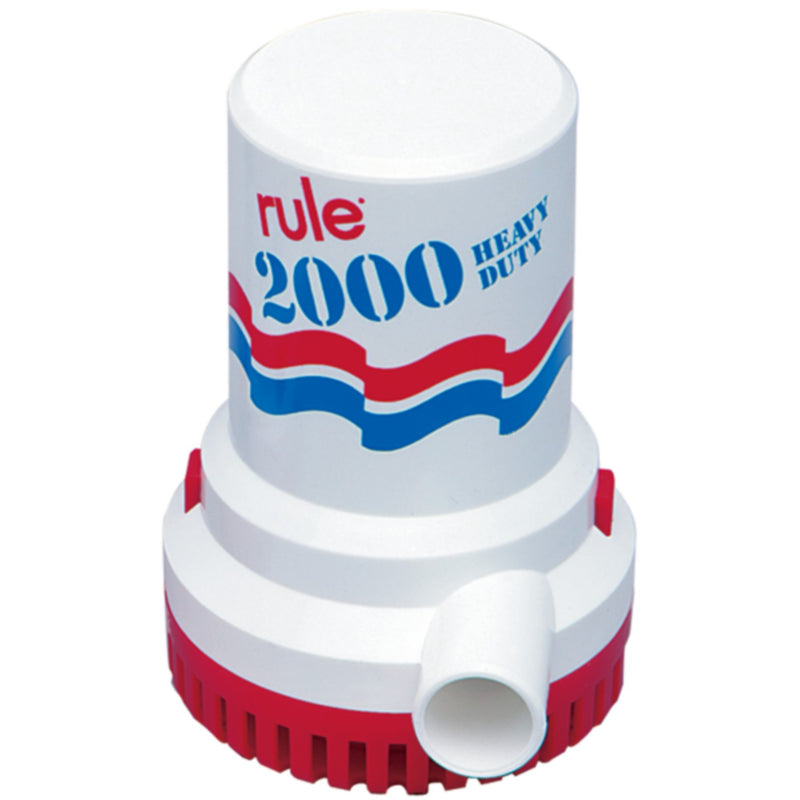 Rule 2000 GPH High Capacity Bilge Pump, 12V