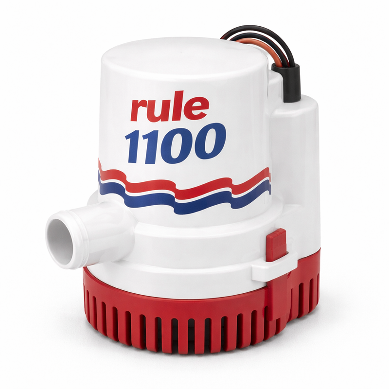Rule 1100 GPH Bilge Pump 12V | 29-27DA Submersible Marine Bilge Pump