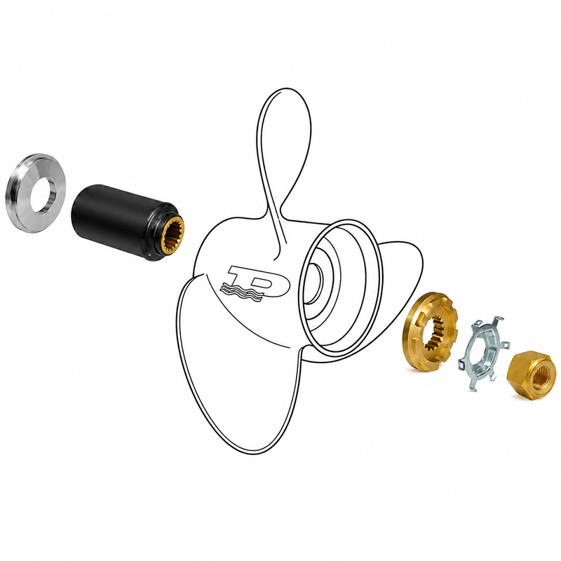 MasterGuard Installation Kit 12 – Hub Kit for 25–75hp Outboards (3.5" Gearcase)