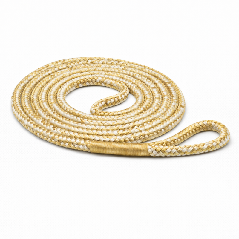 Sea-Dog 3/8" x 10' Gold Braid Dock Line - Marine Mooring Rope