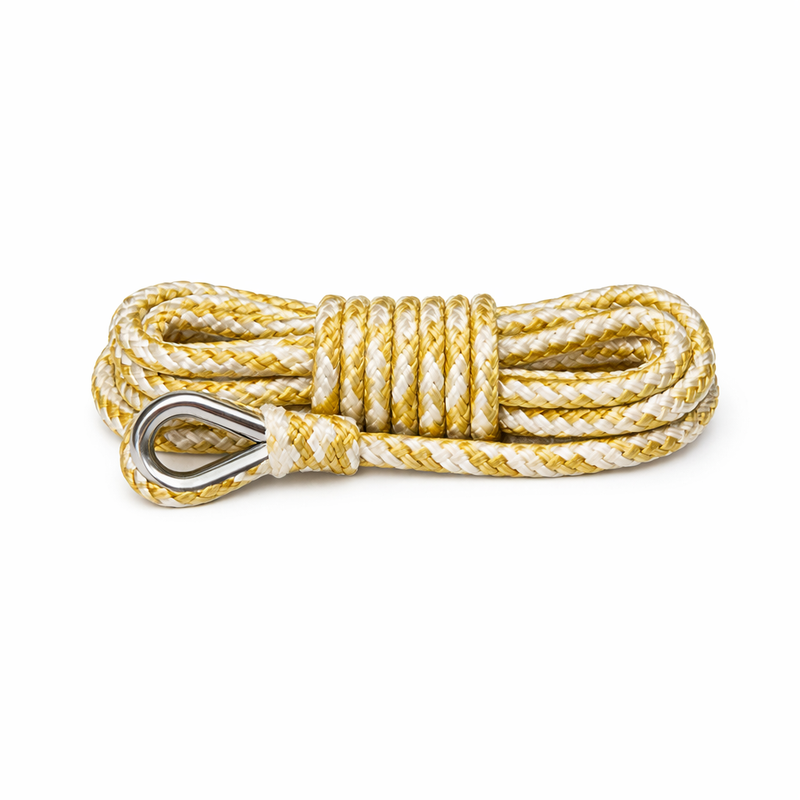 Sea-Dog 3/8" x 15' Gold Braid Dock Line - Marine Mooring Rope