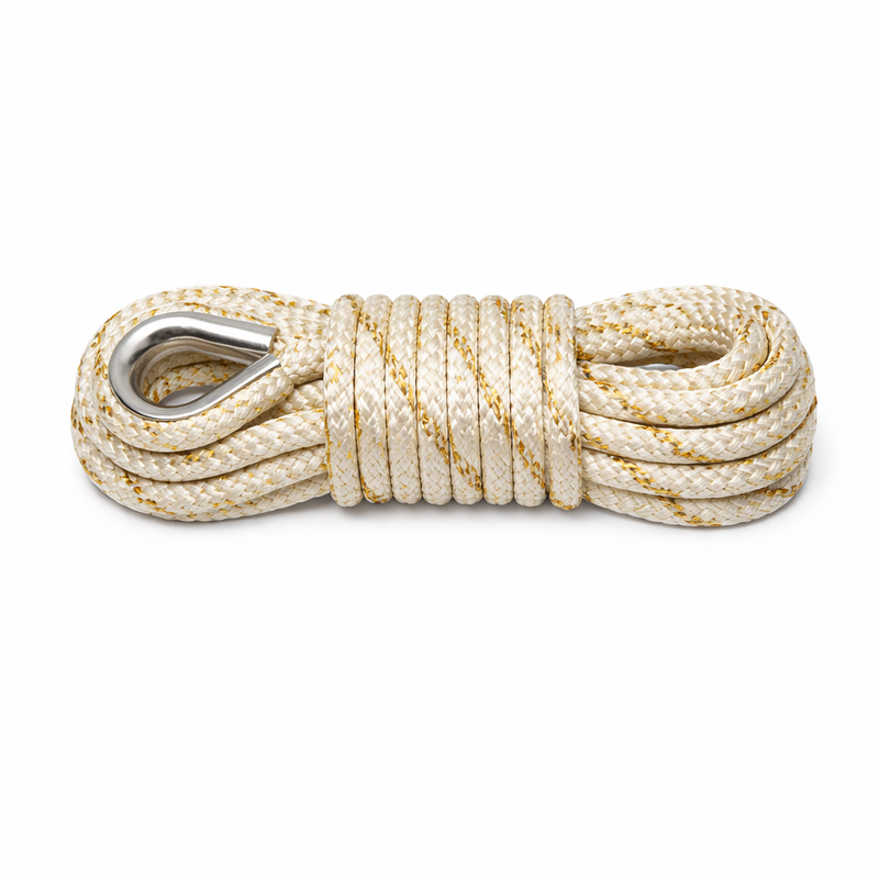 Sea-Dog 3/8" x 20' Gold Braid Dock Line - Marine Mooring Rope