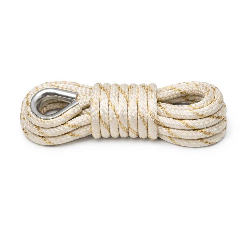Sea-Dog 1/2" x 10' Gold Braid Dock Line - Marine Mooring Rope