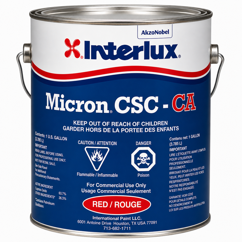 Interlux YBM002CA Micron® CSC-CA Bottom Paint, Red Gal.
