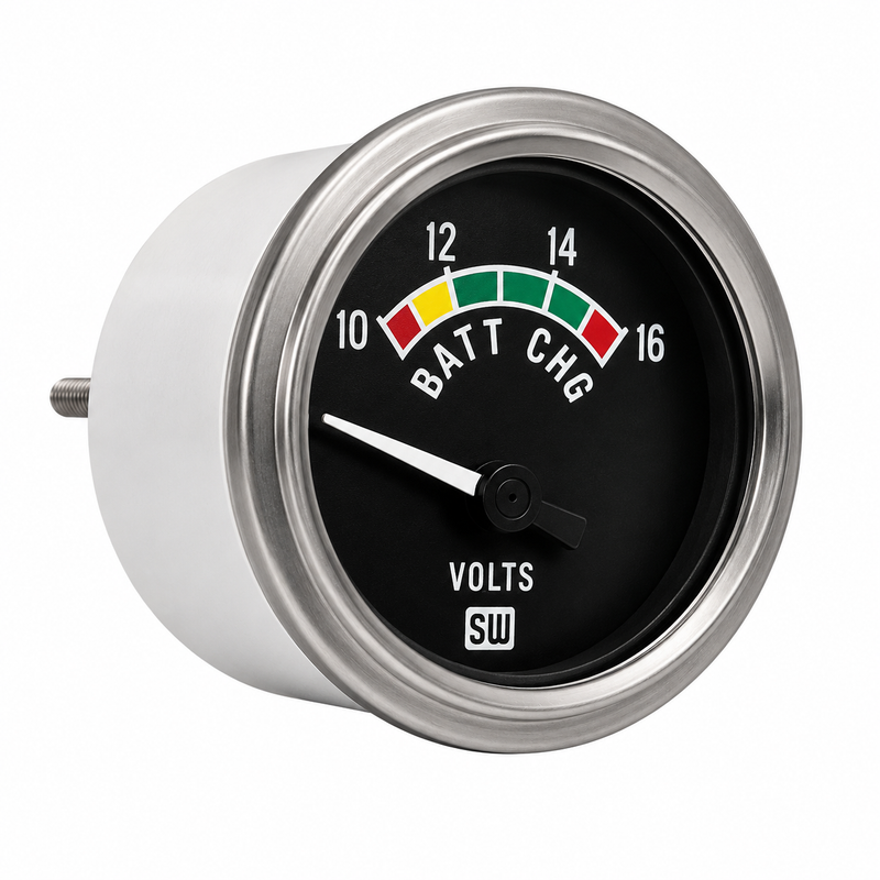 Stewart Warner Deluxe Voltmeter 2-1/16" 10-16V - 82309