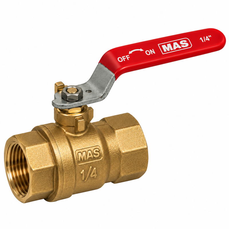 MAS B-3 Full Port Brass Ball Valve B-3-1/4 | 1/4 in. FNPT
