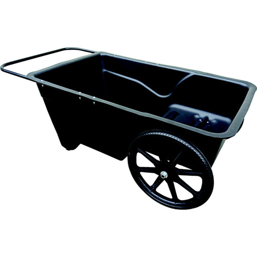 Taylor Dock Pro Dock Cart 47" L x 23" W x 13" D Heavy Wall Roto-Molded Poly-Tub and 20" Wheels - Black