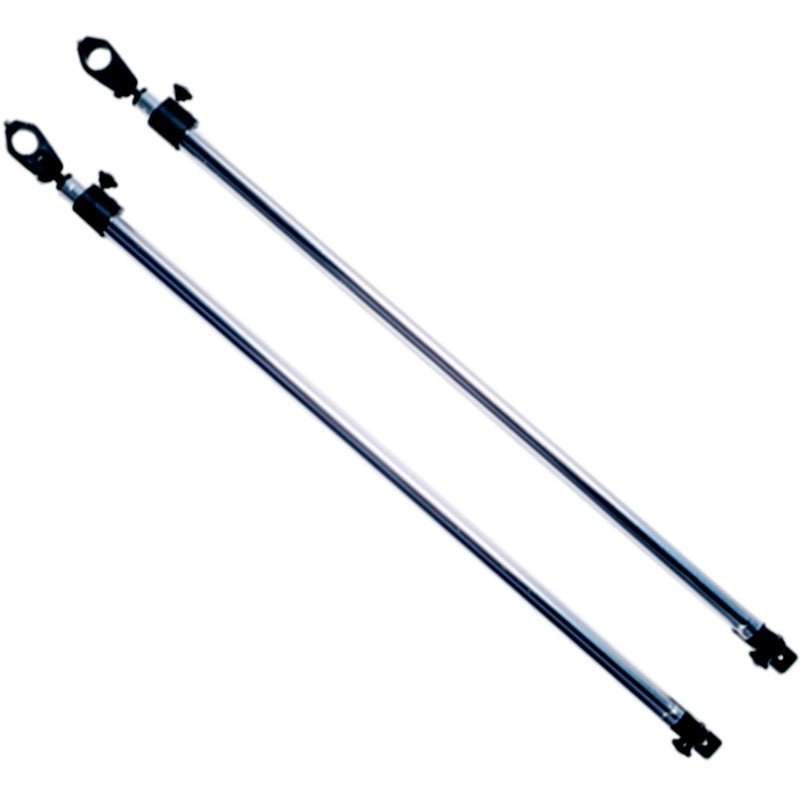 Taylor Adjustable Bimini Support Poles (2) 28 to 48" With 7/8" Jaw Slides (2) and Deck Hinge
