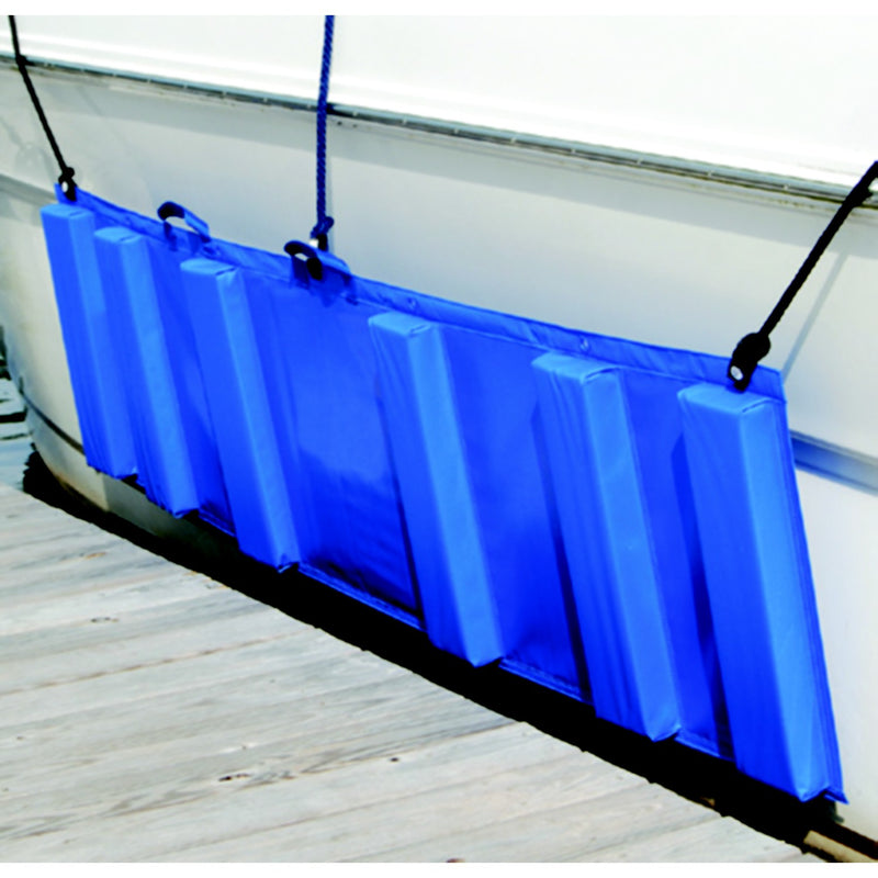 Taylor 332 Vinyl Covered Folding Dock Fender, 15" White