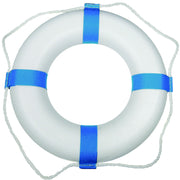 Taylor 25" Decorative Ring Buoy, White/Blue (Not a Life Saving Device)