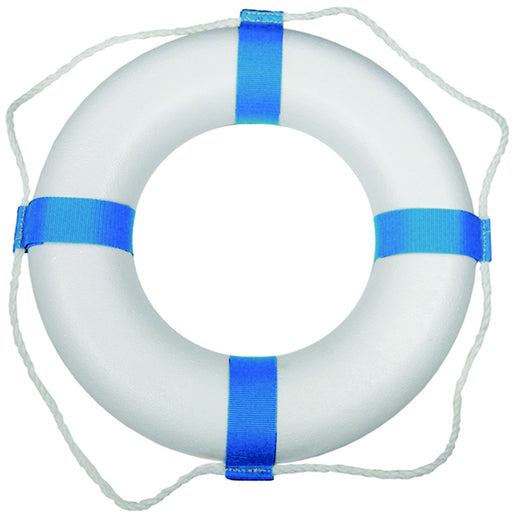 Taylor 25" Decorative Ring Buoy, White/Blue (Not a Life Saving Device)