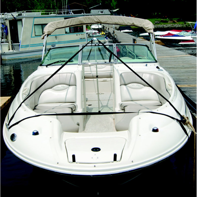 Taylor Boat Cover Support System Includes 50' Webbing, Quick Release Buckles and a Boat Cover Support Pole