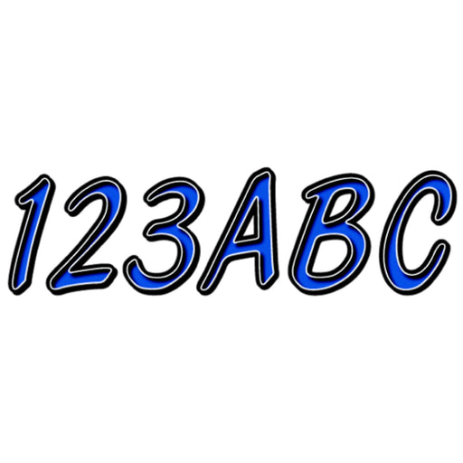Hardline Series 400 Registration Kit, Smooth Cursive Font With Left to Right Color Gradation (Includes 4 Sets of 3" A-Z, 0-9)