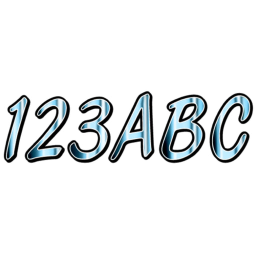 Hardline Series 400 Registration Kit, Smooth Cursive Font With Left to Right Color Gradation (Includes 4 Sets of 3" A-Z, 0-9)