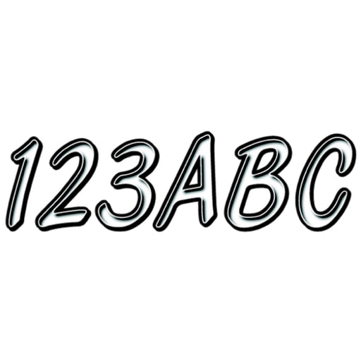 Hardline Series 400 Registration Kit, Smooth Cursive Font With Left to Right Color Gradation (Includes 4 Sets of 3" A-Z, 0-9)