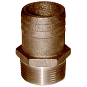 Groco FF Bronze Full Flow Pipe-To Hose Adapter With NPT Thread