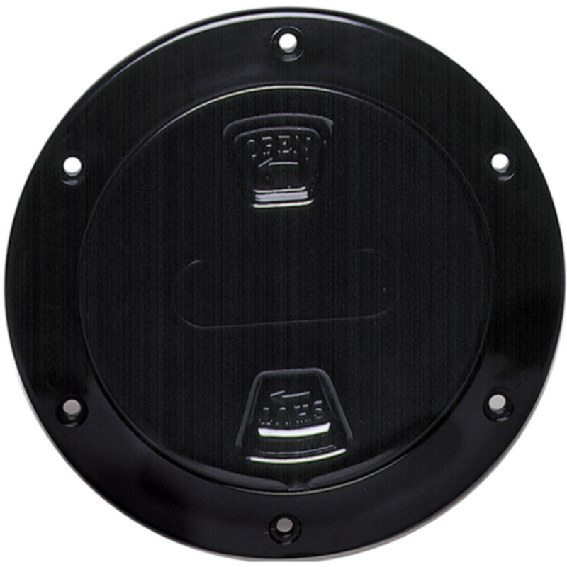 Beckson Screw Out Deck Plate With Standard Trim Ring, Smooth Center