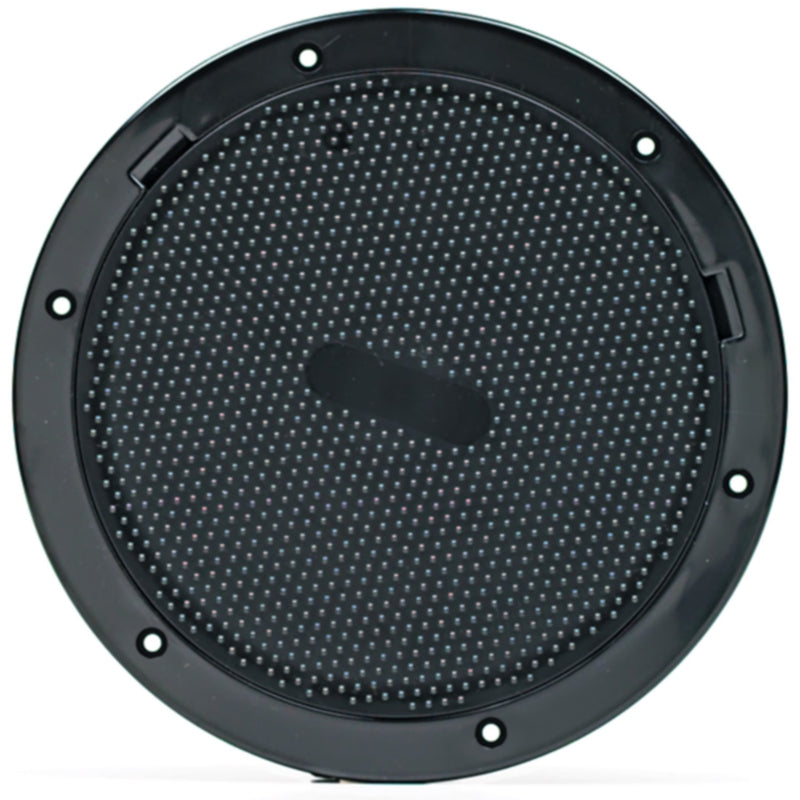 Beckson Pry-Out Deck Plate With Standard Trim Ring, Dimple Center