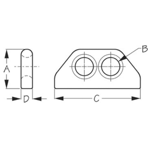 Sea-Dog 079720 Weldable Bow Eye - Double, 3-15/16"