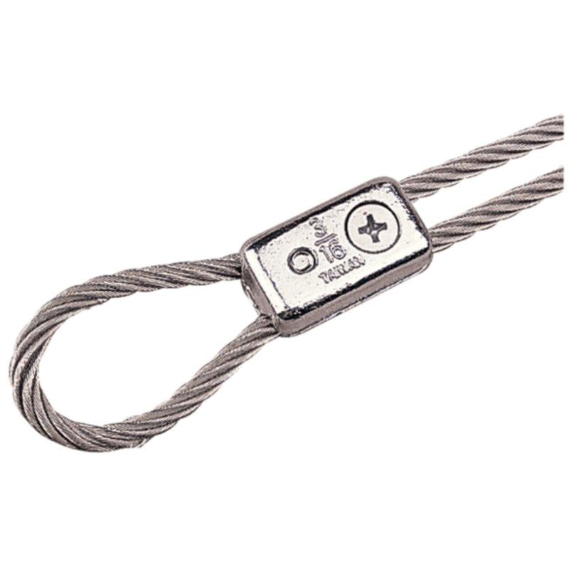 Chrome Plated Zinc Cable Clamp, Pair
