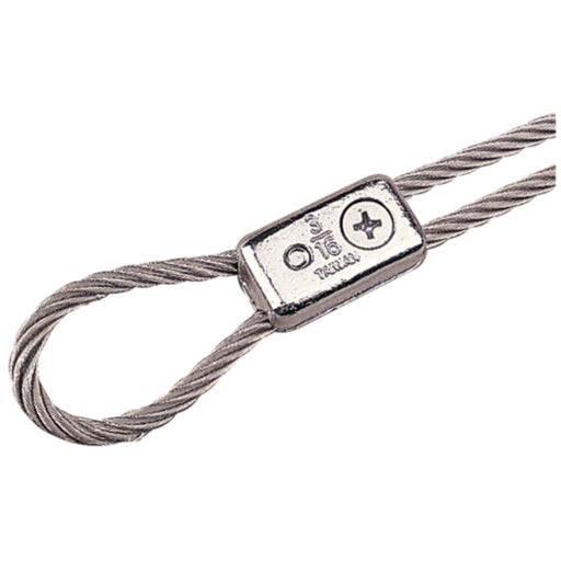 Chrome Plated Zinc Cable Clamp, Pair
