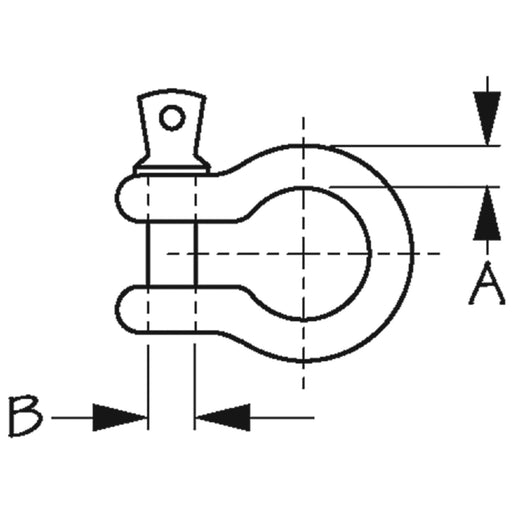 Galvanized Anchor Shackle 1/2"