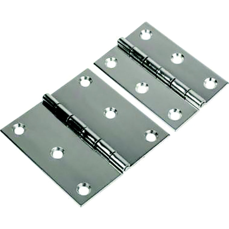 Sea-Dog 2010801 Stainless Butt Hinge, A: 2" B:1" C:1", D:3" E: 1/16", #8 FH
