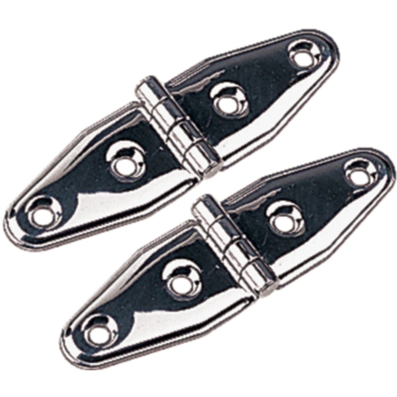 Stainless Strap Hinge 4-1/8", Pair