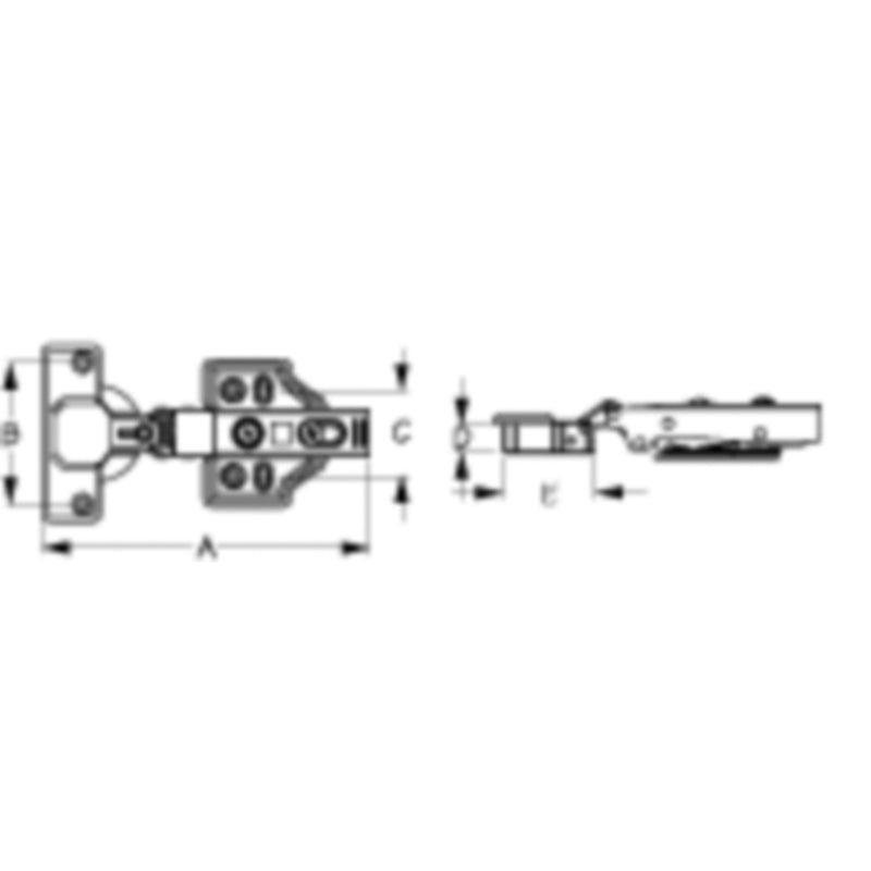 Sea-Dog 2019641 Soft Close Concealed Stainless Steel Cabinet Hinge