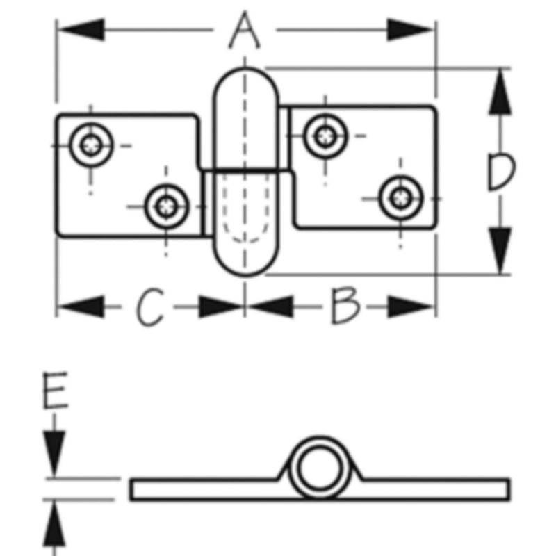 Hinge Separating - Left 1Pr/Cd