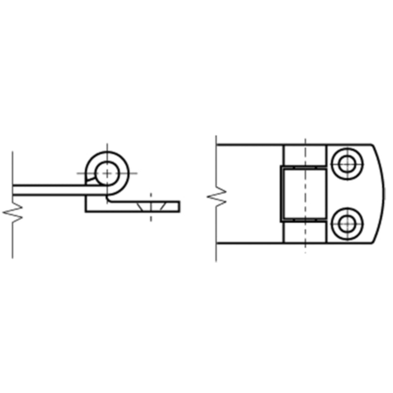 SeaDog 221133 Heavy Duty Swivel Hasp Angle Style | 304 Stainless Steel | #8 Fastener | 3-1/8" x 1-1/8"