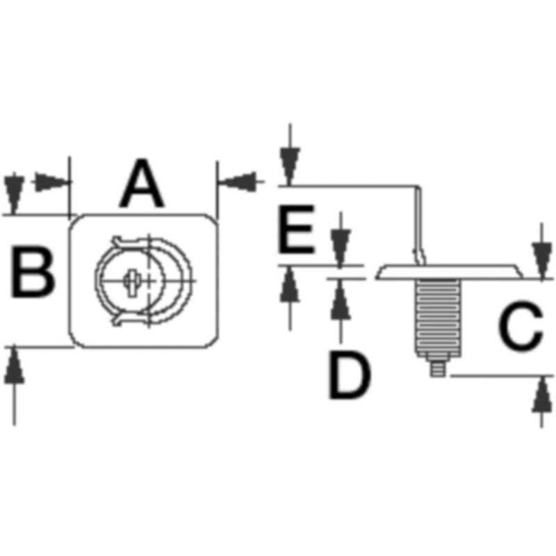 Stainless Surface Mount Lift Ring