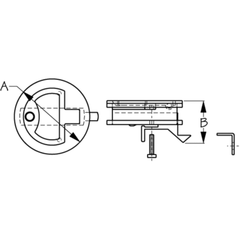 SeaDog Watertight Slam Latch | Investment Cast 316 Stainless | 1/8" Fastener | 2" Diameter