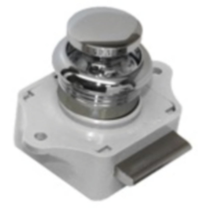 Sea-Dog 2243001 Push Button Rim Latch, Chrome Brass
