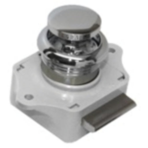 Sea-Dog 2243001 Push Button Rim Latch, Chrome Brass