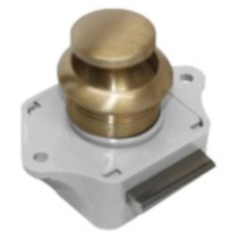 Sea-Dog 2243031 Push Button Rim Latch, Brushed Brass