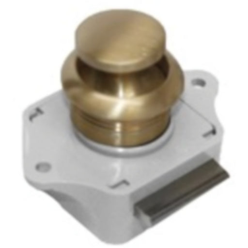 Sea-Dog 2243031 Push Button Rim Latch, Brushed Brass