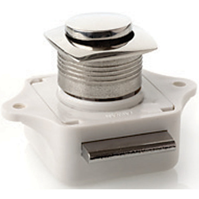 SeaDog 225320 Push Button Rim Latch - Square / Round | Stainless/Plastic Housing