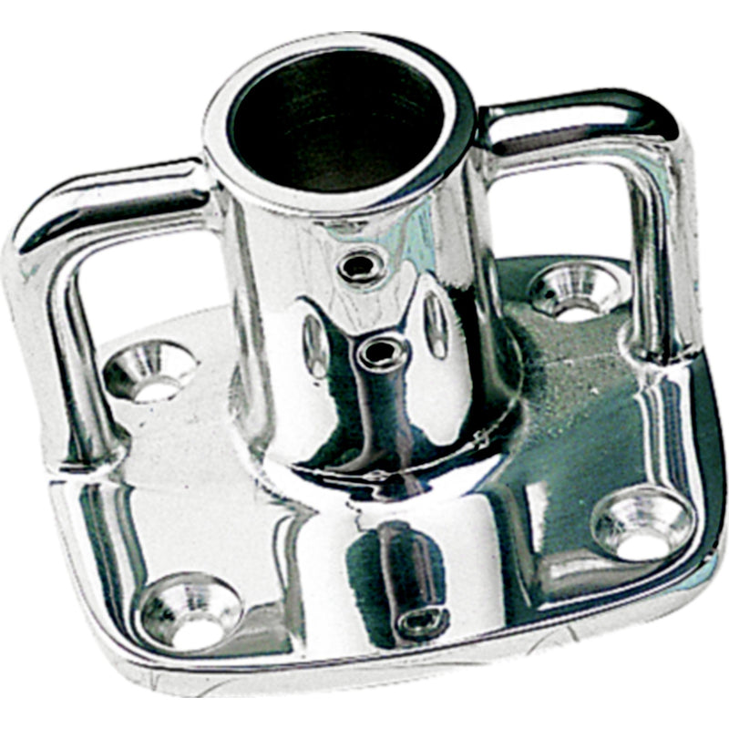 Sea-Dog 270540 Lifeline Fitting, 4° Rect. Base, 1"