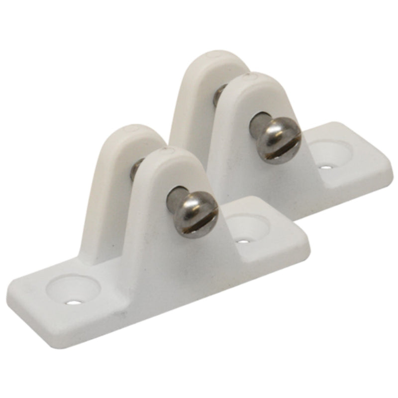 Lg Deck Hinge/Angled White 2/Cd