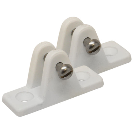 Lg Deck Hinge/Angled White 2/Cd