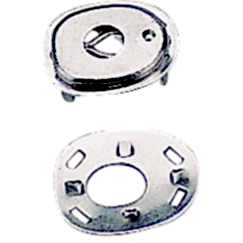 SeaDog 2991011 Canvas Socket & Back Plate, Nickel Plated Brass, 3 Sets
