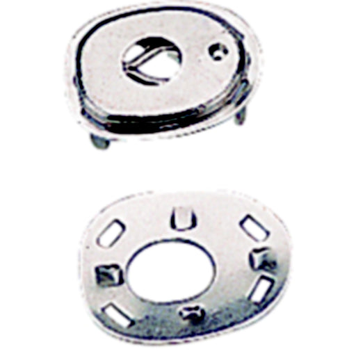 SeaDog 2991011 Canvas Socket & Back Plate, Nickel Plated Brass, 3 Sets